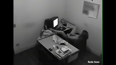 Boss installed camera and caught the naughty secretary!