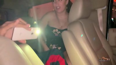 Coach Cardher gets road head from Helena Price while cruising down the las Vegas undress